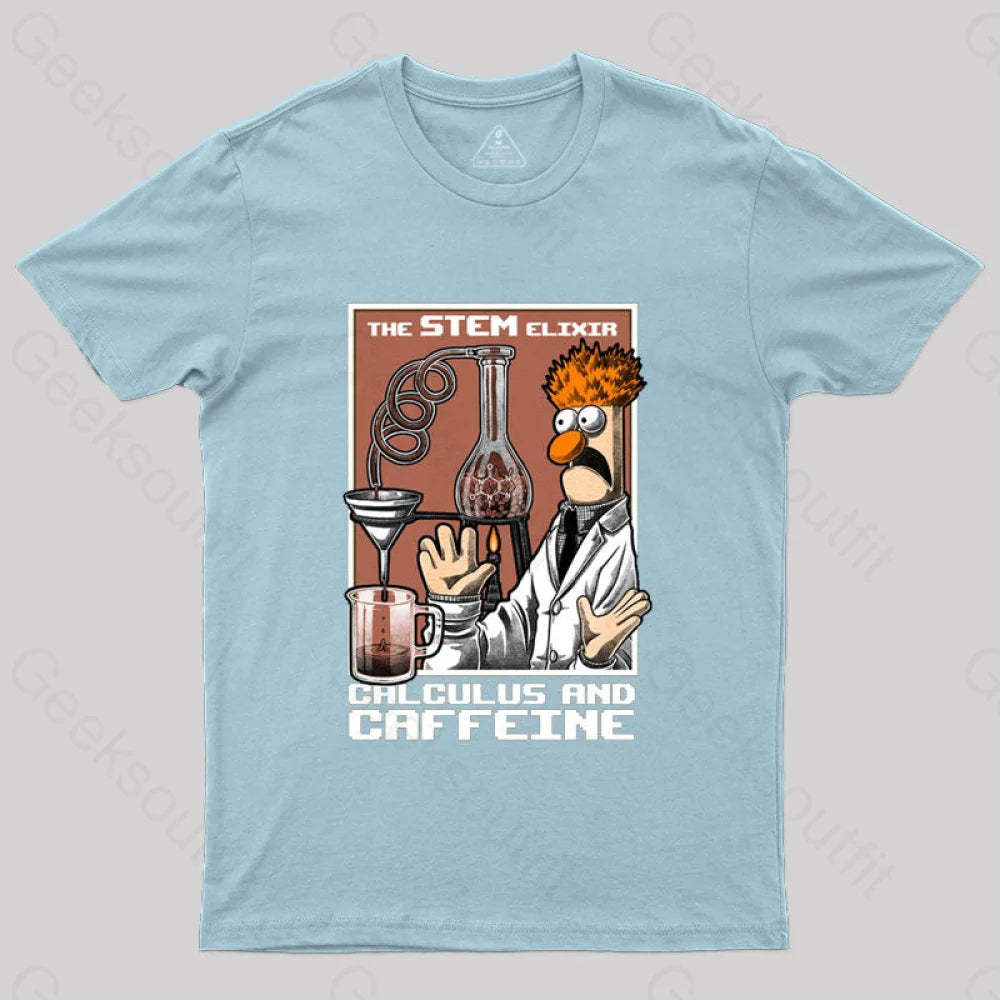 Science Puppet Coffee Lab T-Shirt Light Blue / S