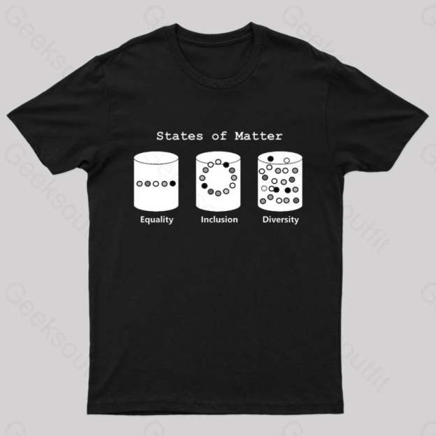 Science States Of Matter Geek T-Shirt Black / S