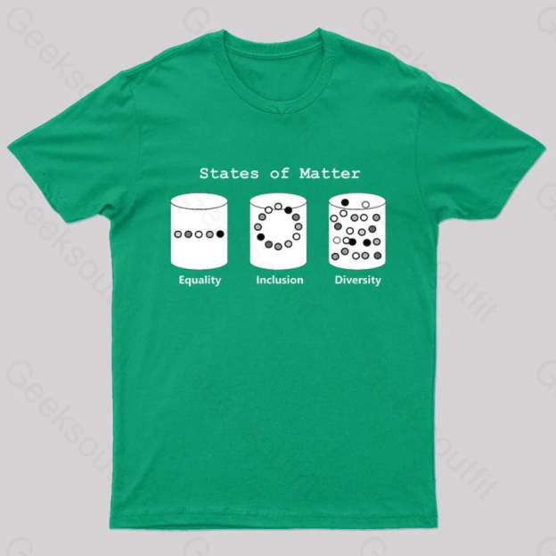 Science States Of Matter Geek T-Shirt Green / S