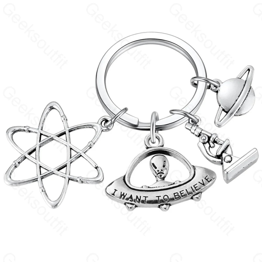 Science Universe Exploration Keychain