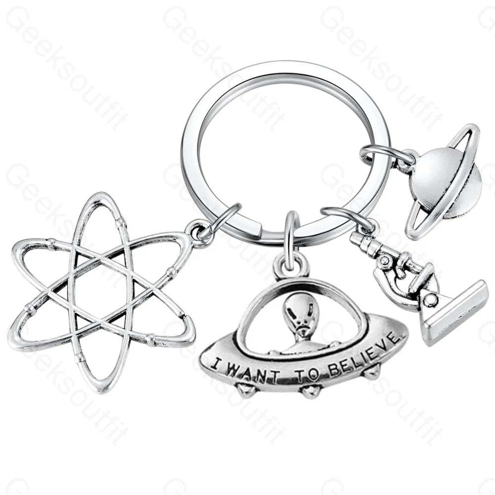 Science Universe Exploration Keychain