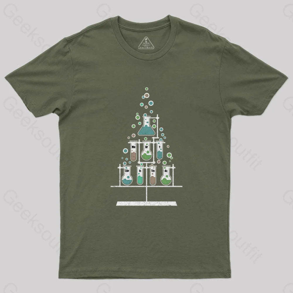 Scientific Instrumentation Experiment T-Shirt Army Green / S Yc