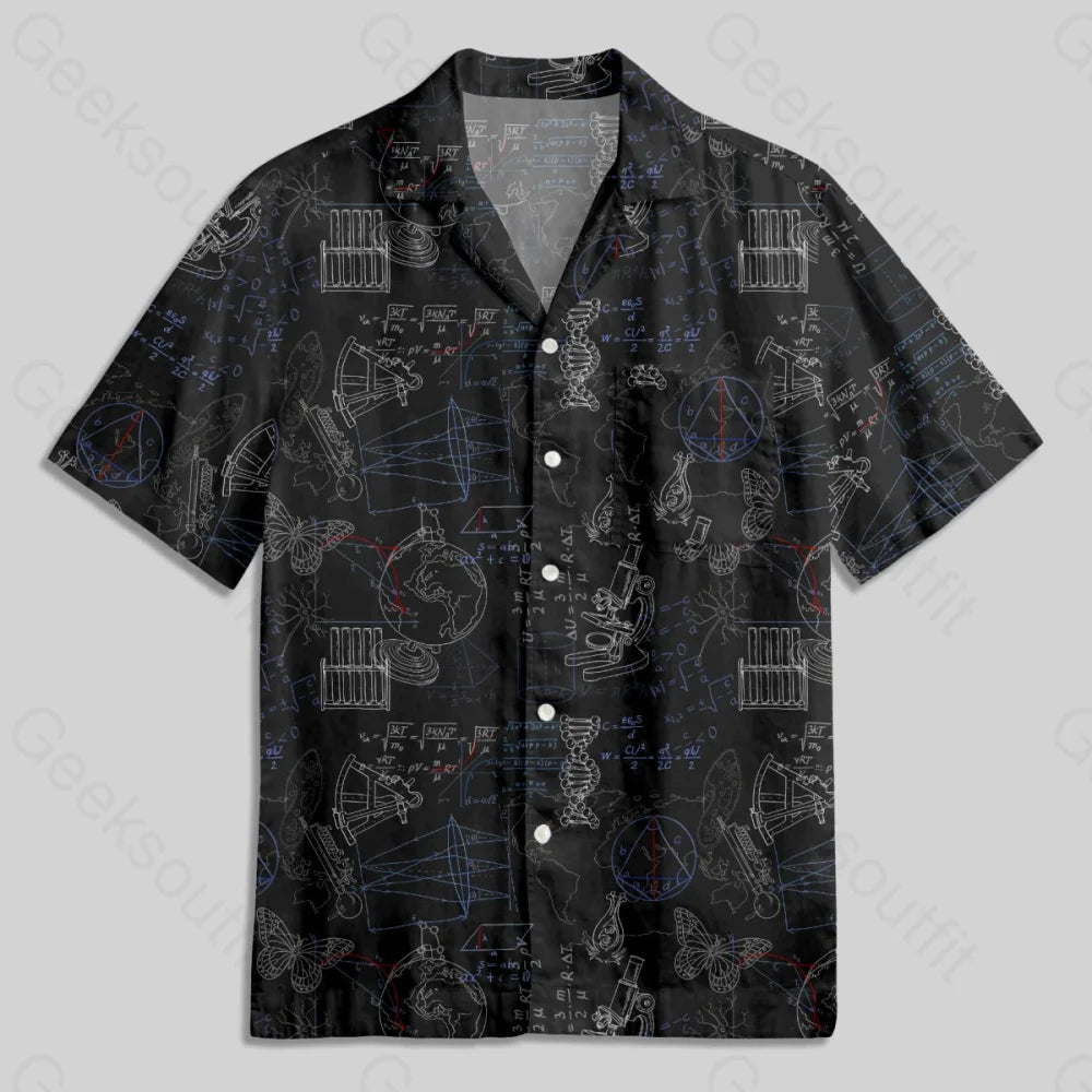Scientific Instruments and Formulas Button Up Pocket Shirt - Geeksoutfit
