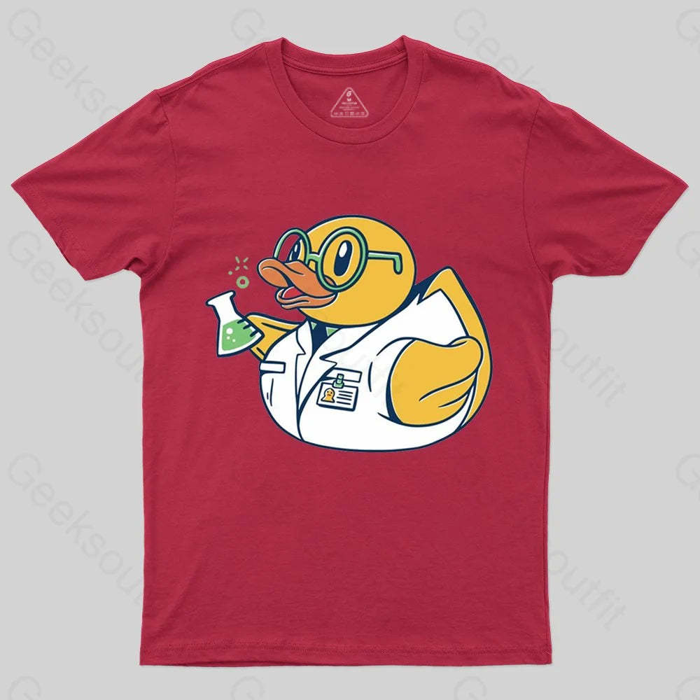 Scientist Rubber Duck Chemist T-shirt - Geeksoutfit