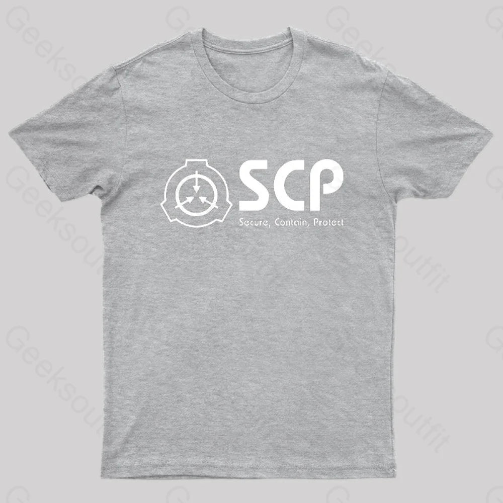 Scp Foundation Geek T-Shirt Grey / S
