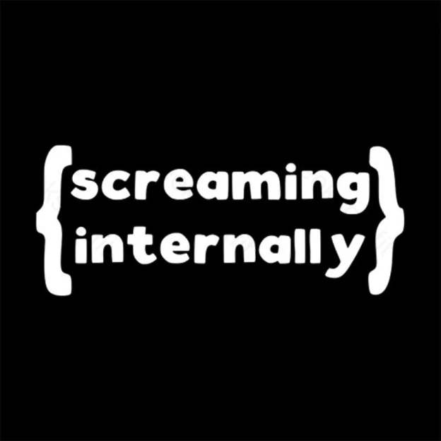 Screaming Internally Geek T-Shirt