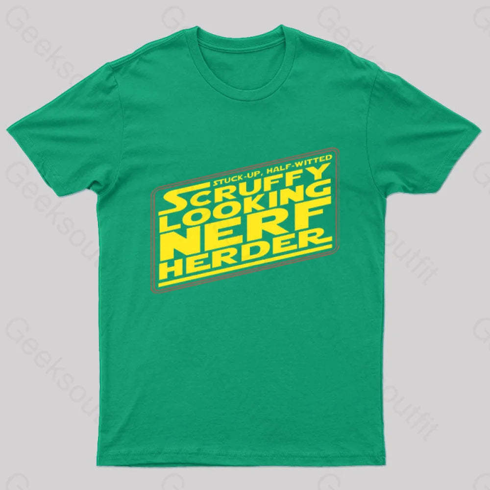 Scruffy Looking Nerd T-Shirt Green / S