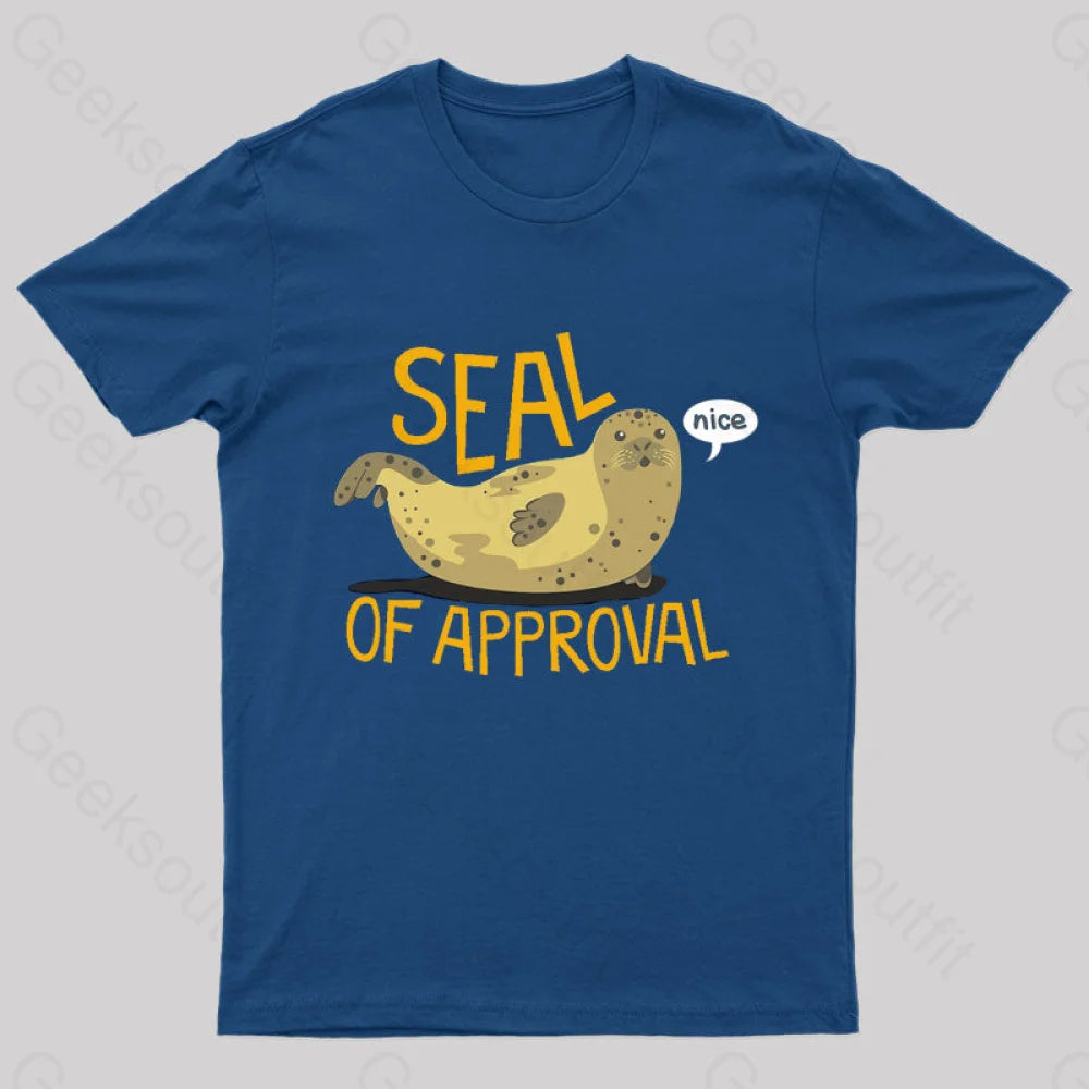 Seal Of Approval Geek T-Shirt Navy / S