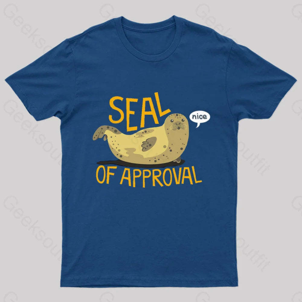 Seal Of Approval Geek T-Shirt Navy / S