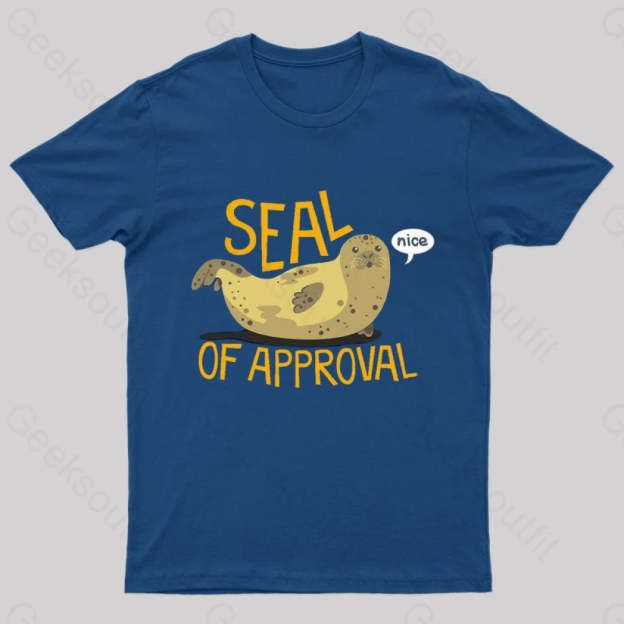 Seal Of Approval Geek T-Shirt Navy / S