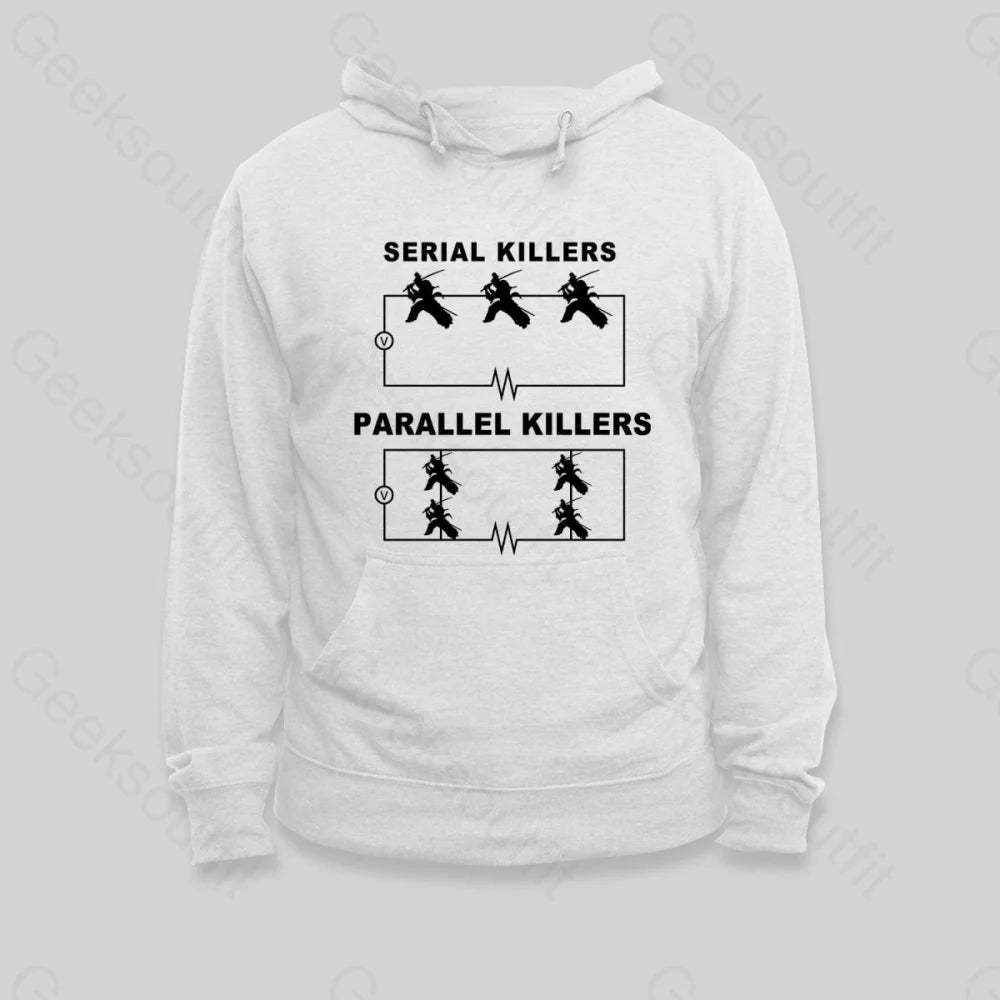 Serial Killers VS Parallel Killers Circuit Diagram Hoodie - Geeksoutfit