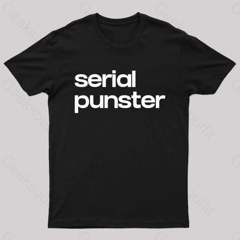 Serial Punster Nerd T-Shirt Black / S
