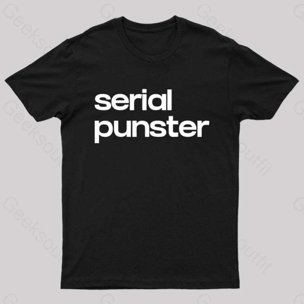 Serial Punster Nerd T-Shirt Black / S