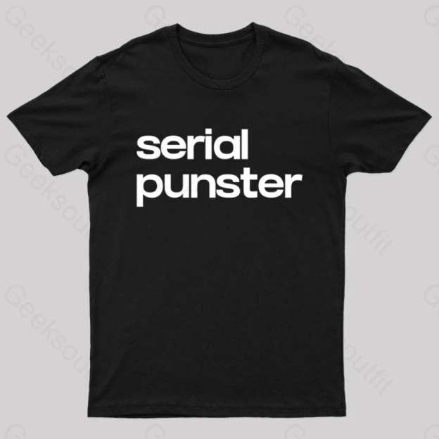 Serial Punster Nerd T-Shirt Black / S