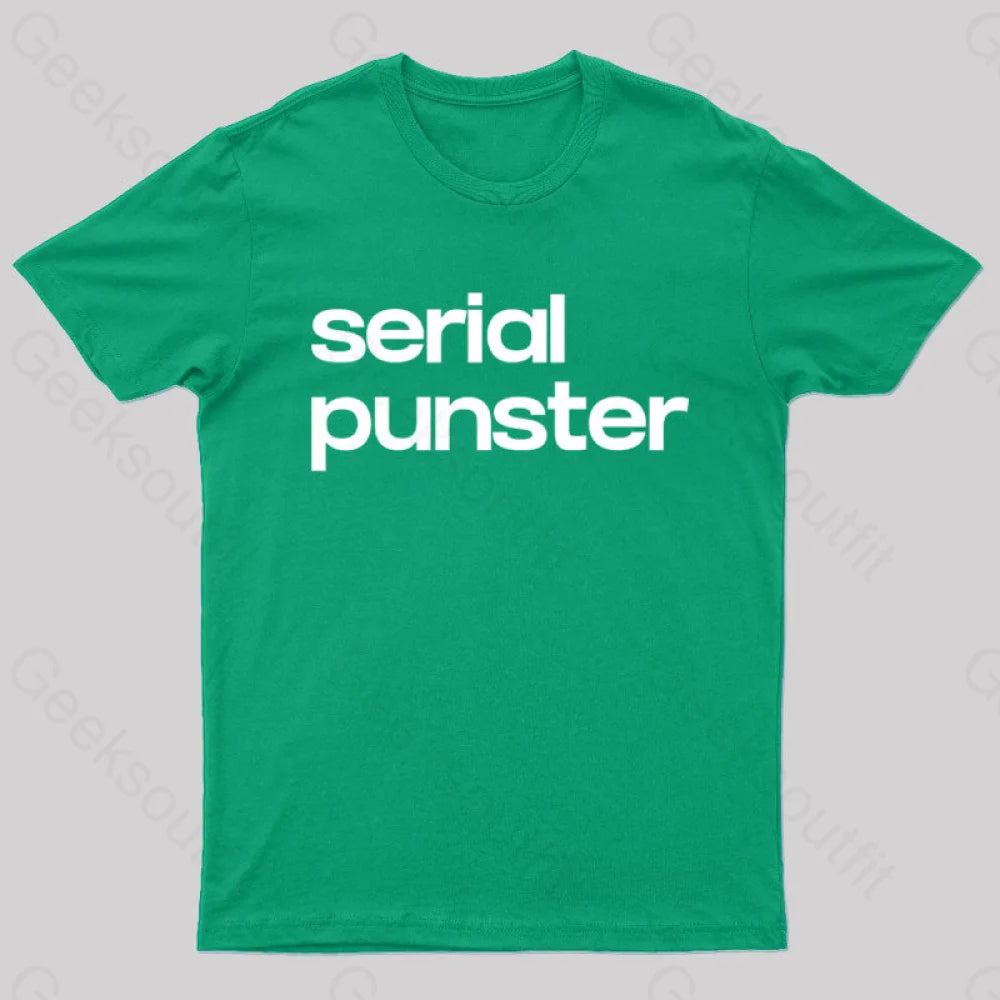 Serial Punster Nerd T-Shirt Green / S