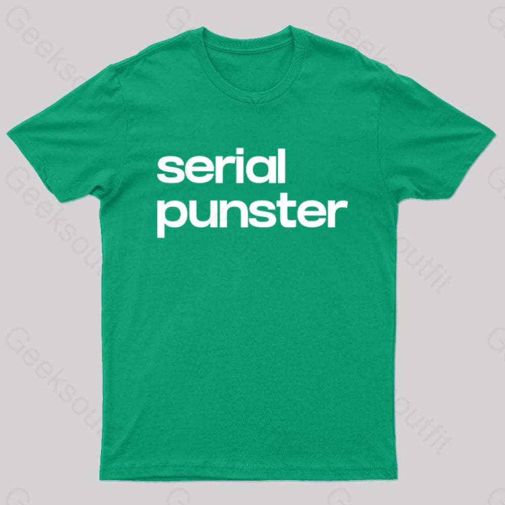 Serial Punster Nerd T-Shirt Green / S