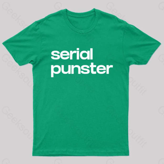 Serial Punster Nerd T-Shirt Green / S