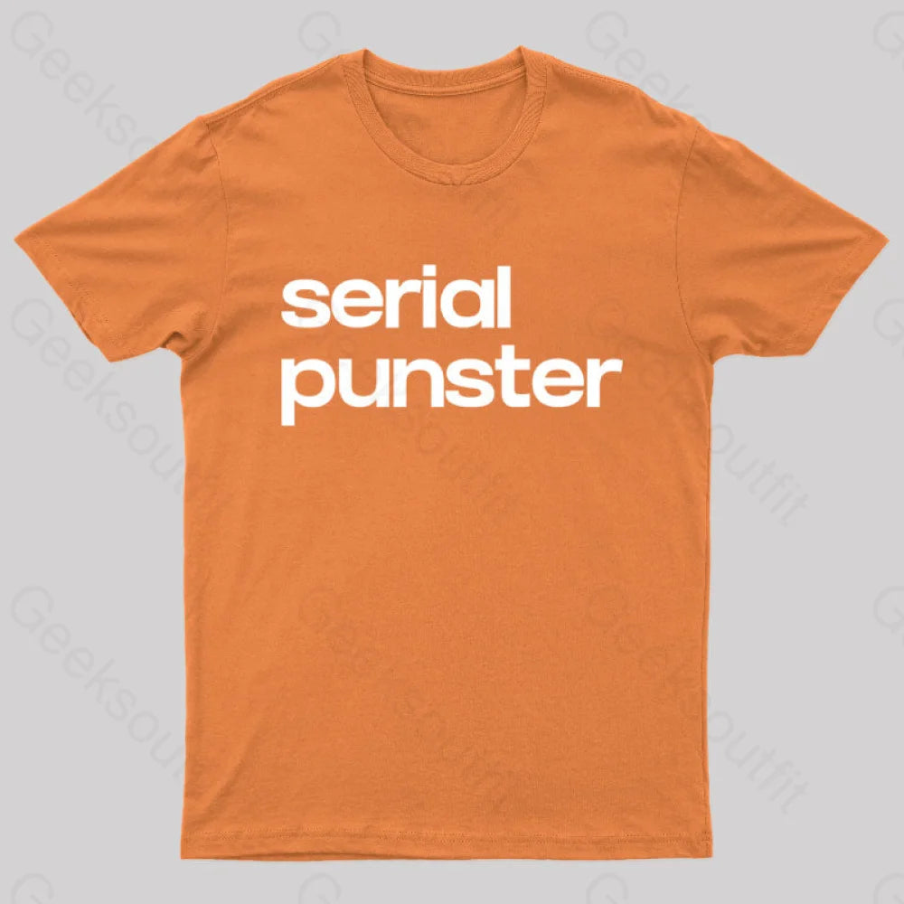 Serial Punster Nerd T-Shirt Orange / S