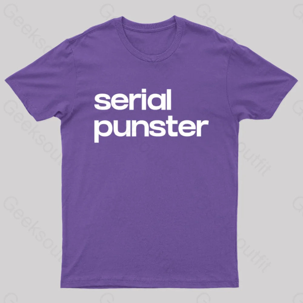 Serial Punster Nerd T-Shirt Purple / S