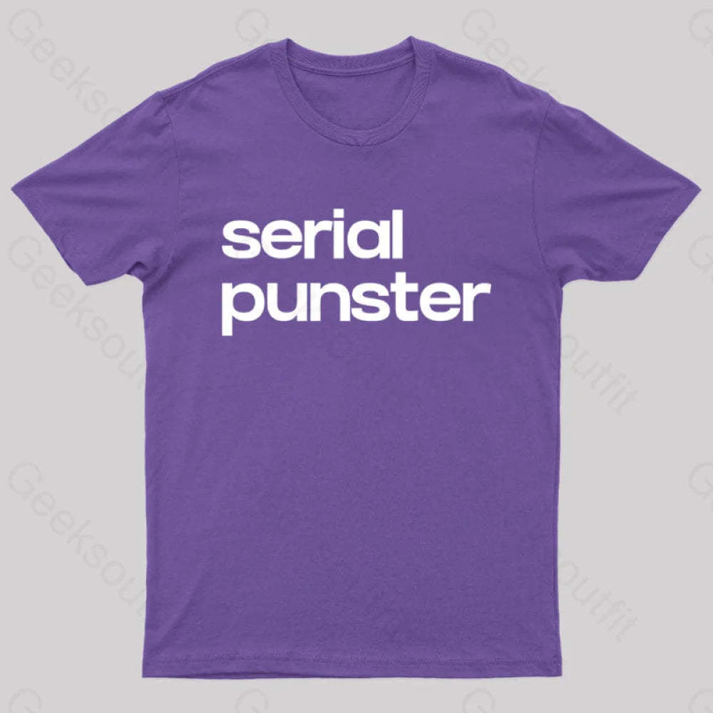 Serial Punster Nerd T-Shirt Purple / S