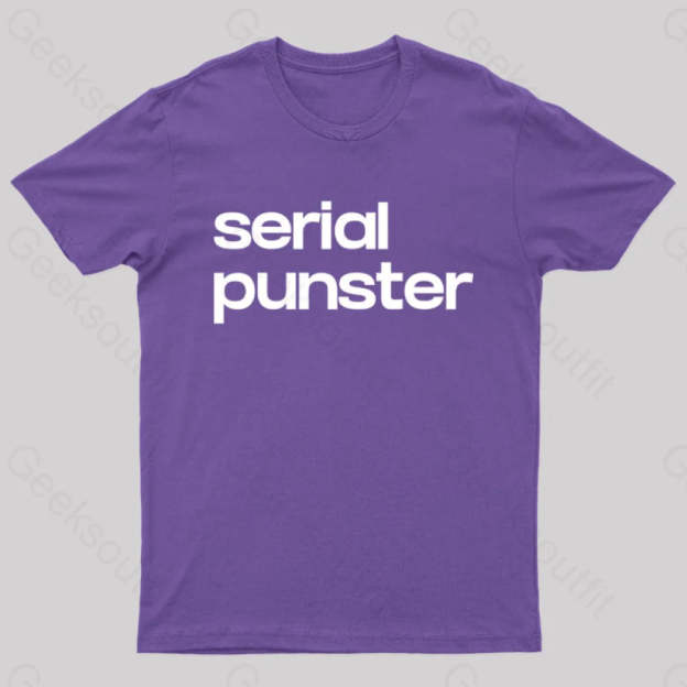 Serial Punster Nerd T-Shirt Purple / S