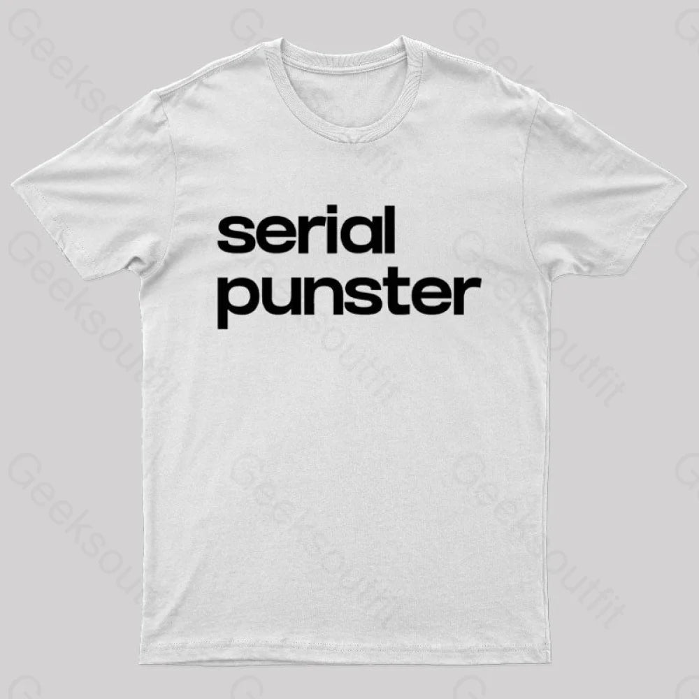 Serial Punster Nerd T-Shirt White / S