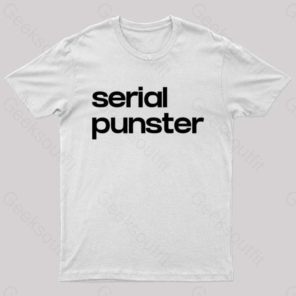 Serial Punster Nerd T-Shirt White / S