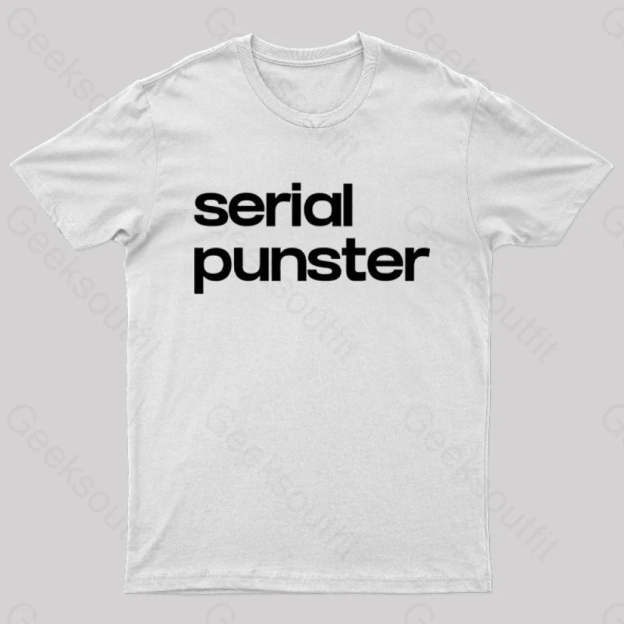 Serial Punster Nerd T-Shirt White / S