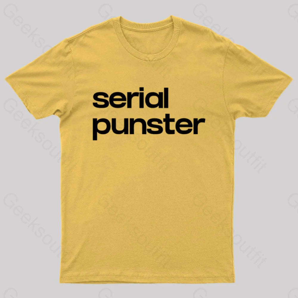 Serial Punster Nerd T-Shirt Yellow / S