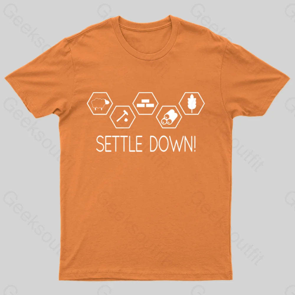 Settle Down Geek T-Shirt Orange / S