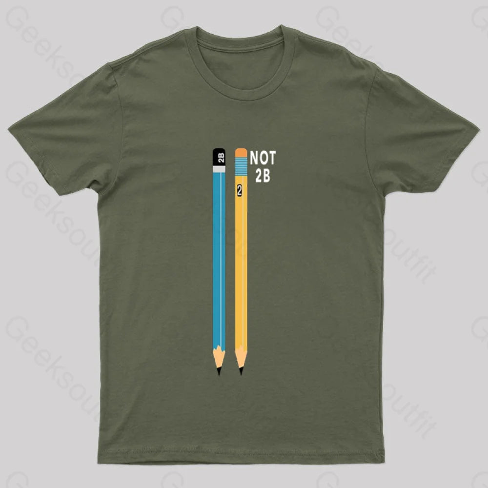 Shakespeare’s Pencils Geek T-Shirt Army Green / S