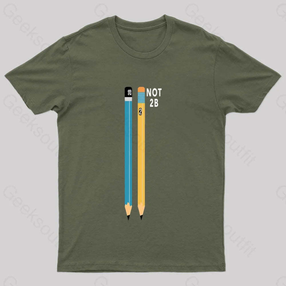 Shakespeare’s Pencils Geek T-Shirt Army Green / S