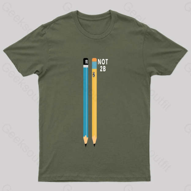Shakespeare’s Pencils Geek T-Shirt Army Green / S