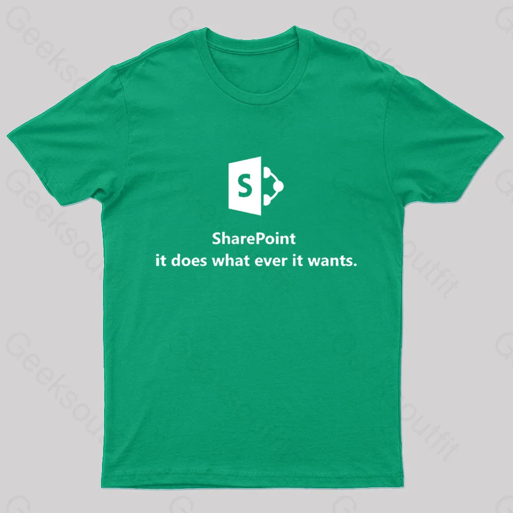Sharepoint Classic Geek T-Shirt Green / S