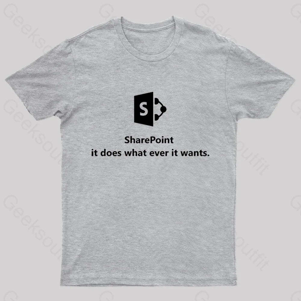 Sharepoint Classic Geek T-Shirt Grey / S