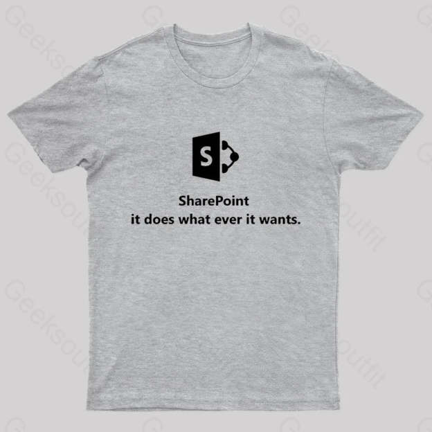 Sharepoint Classic Geek T-Shirt Grey / S