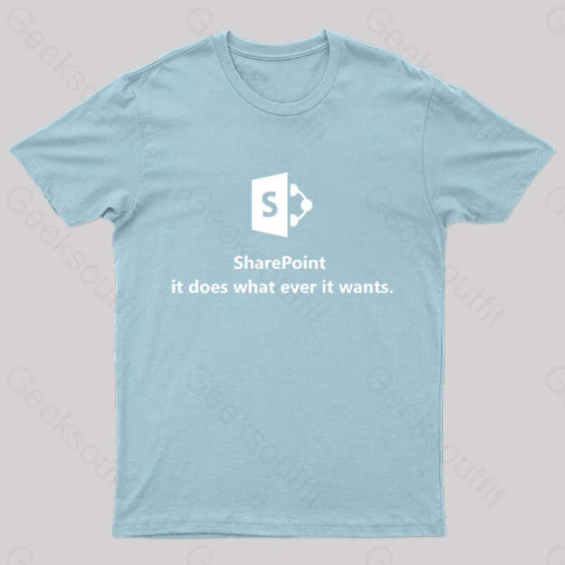 Sharepoint Classic Geek T-Shirt Light Blue / S