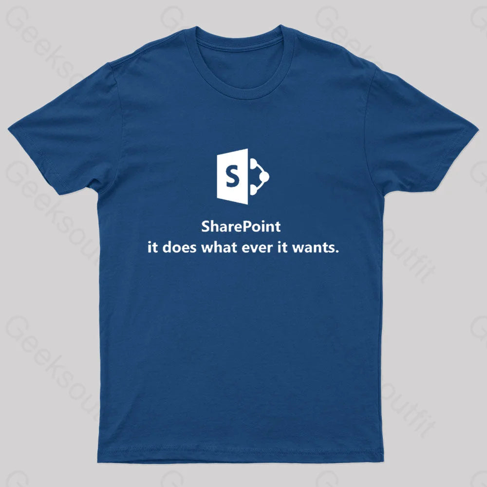 Sharepoint Classic Geek T-Shirt Navy / S