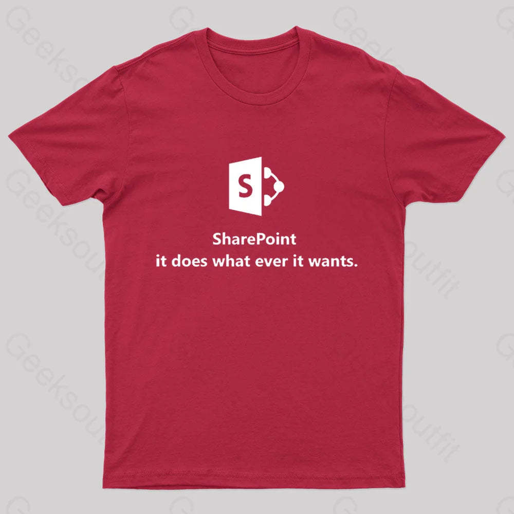 Sharepoint Classic Geek T-Shirt Red / S