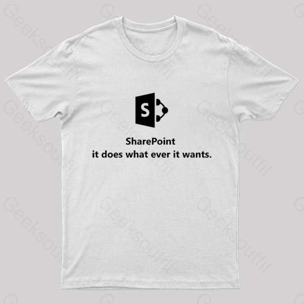 Sharepoint Classic Geek T-Shirt White / S