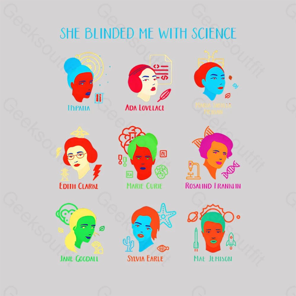 She Blinded Me With Science Women’s V-Neck T-Shirt