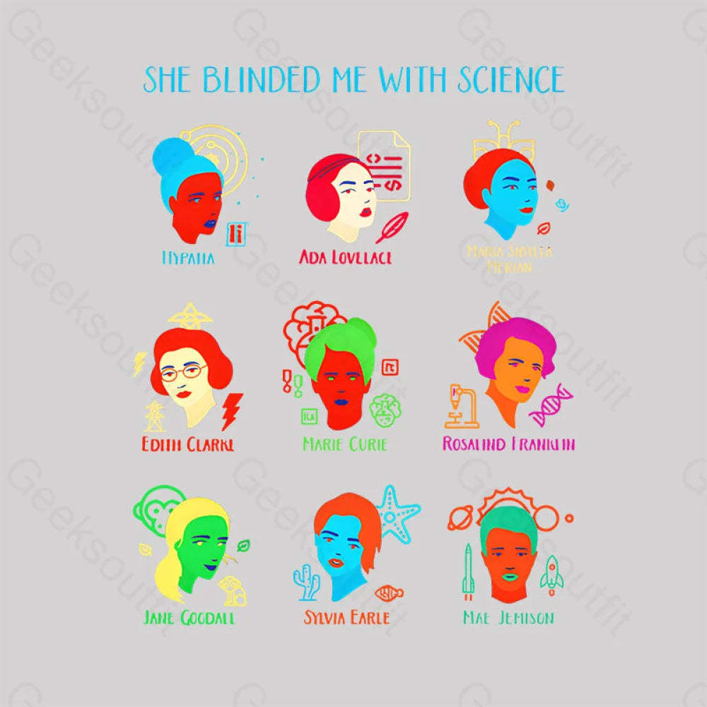 She Blinded Me With Science Women’s V-Neck T-Shirt