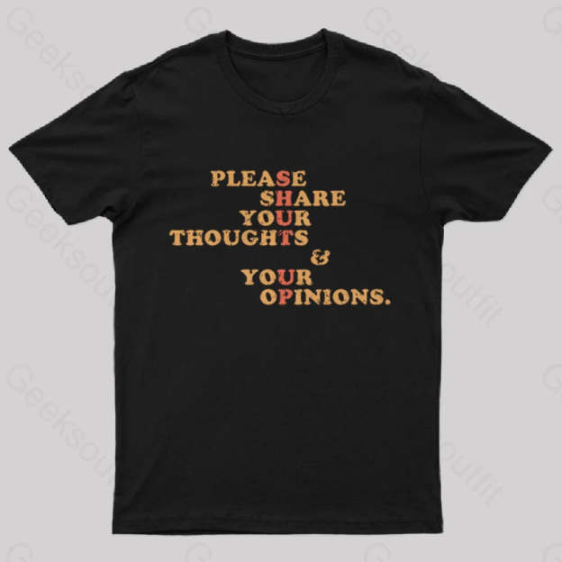 Shut Up And Talk Nerd T-Shirt Black / S