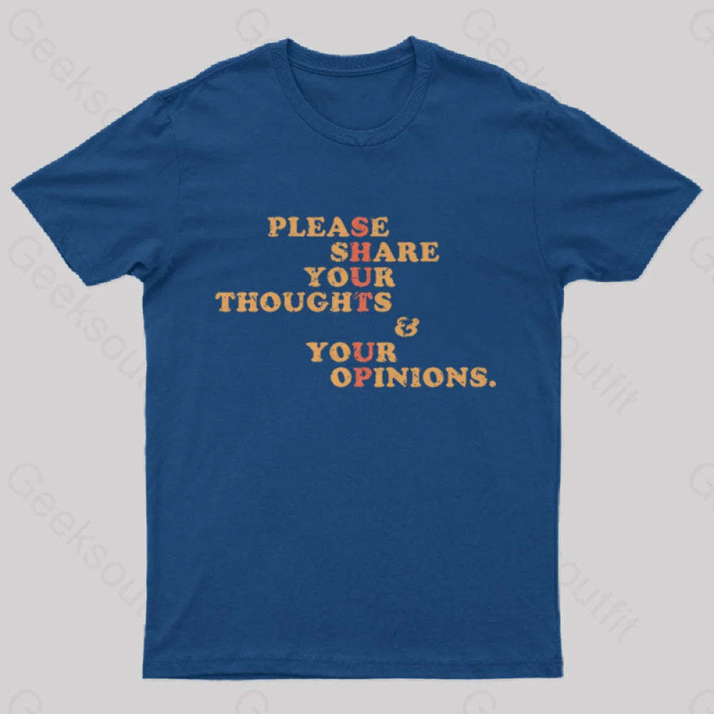 Shut Up And Talk Nerd T-Shirt Navy / S
