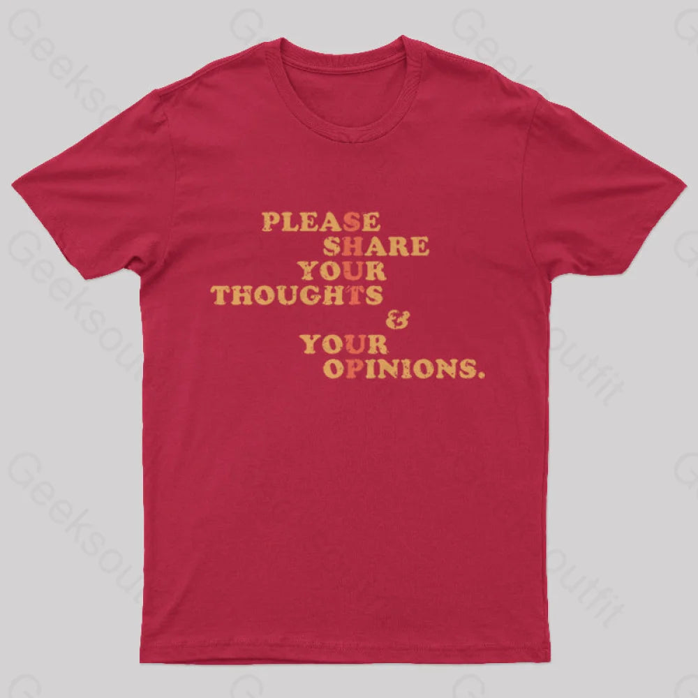 Shut Up And Talk Nerd T-Shirt Red / S