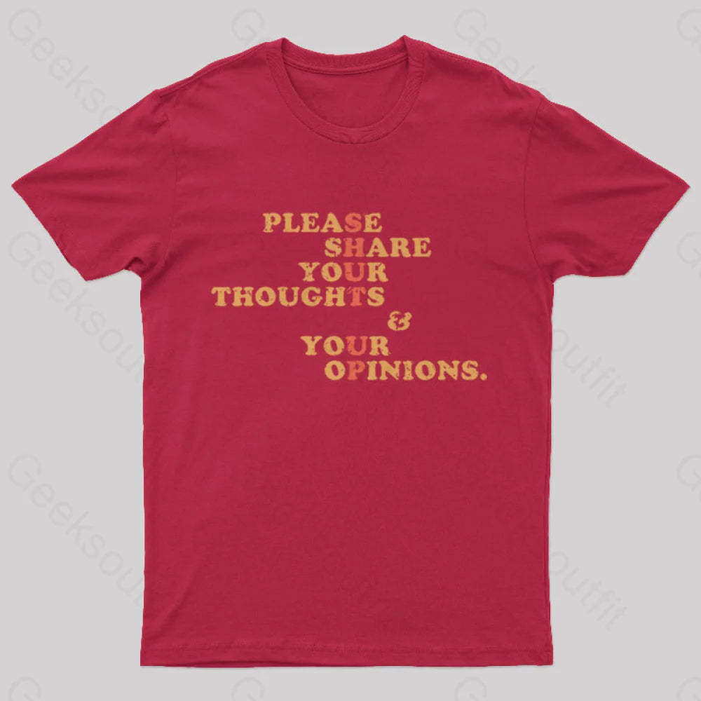Shut Up And Talk Nerd T-Shirt Red / S