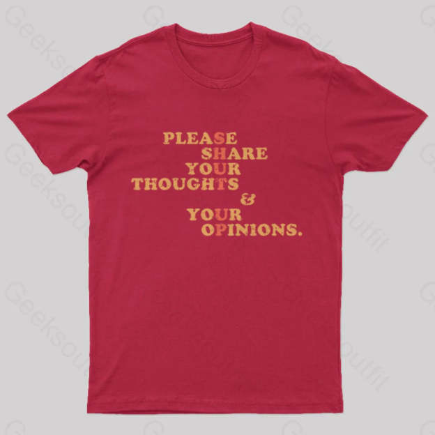 Shut Up And Talk Nerd T-Shirt Red / S