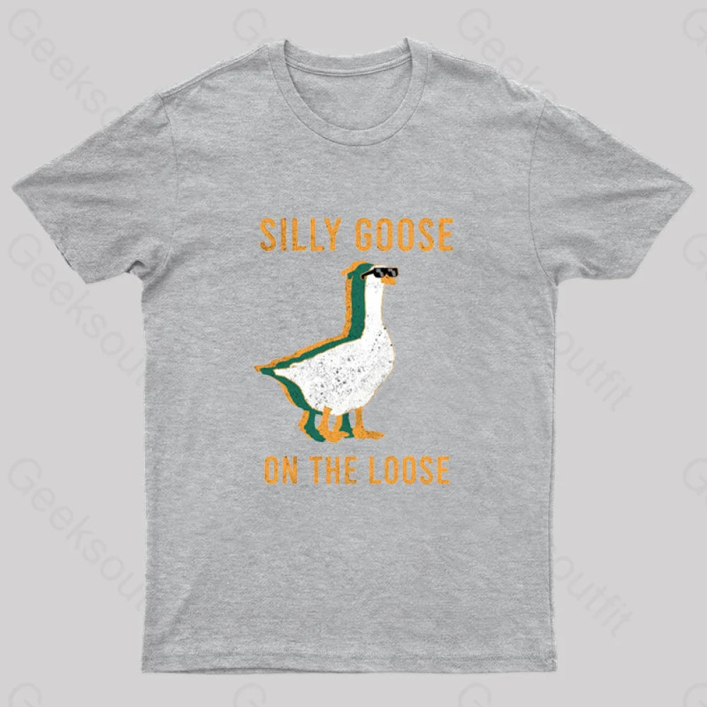 Silly Goose On The Loose Nerd T-Shirt Grey / S