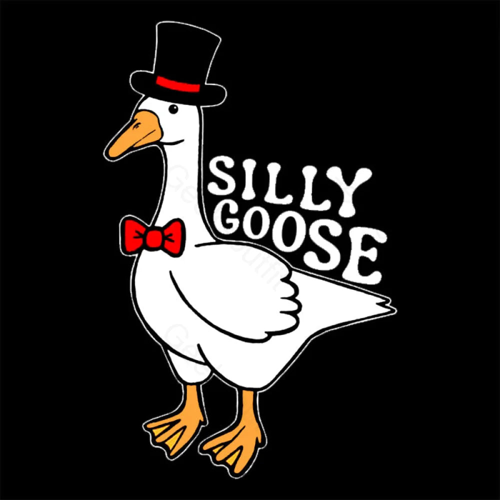 Silly Goose With Top Hat T-Shirt