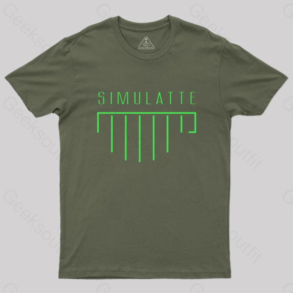 Simulatte From Matrix Resurrections T-Shirt Army Green / S